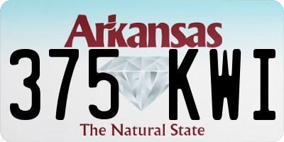 AR license plate 375KWI
