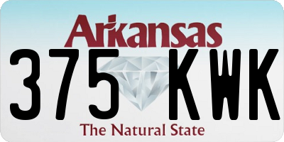 AR license plate 375KWK