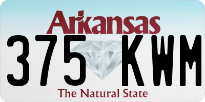 AR license plate 375KWM