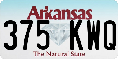AR license plate 375KWQ