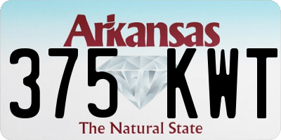 AR license plate 375KWT