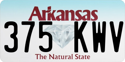 AR license plate 375KWV