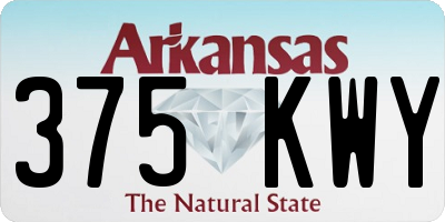 AR license plate 375KWY