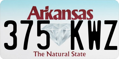 AR license plate 375KWZ
