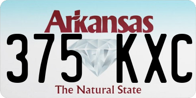 AR license plate 375KXC