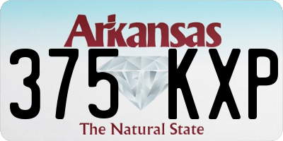AR license plate 375KXP
