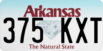 AR license plate 375KXT