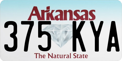 AR license plate 375KYA
