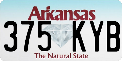 AR license plate 375KYB