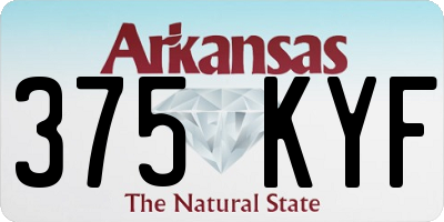 AR license plate 375KYF