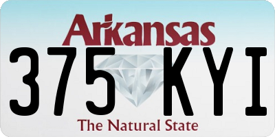 AR license plate 375KYI