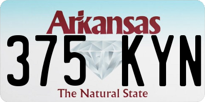 AR license plate 375KYN