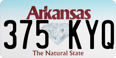 AR license plate 375KYQ