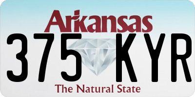 AR license plate 375KYR
