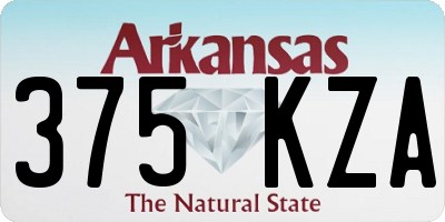 AR license plate 375KZA