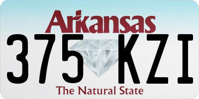 AR license plate 375KZI