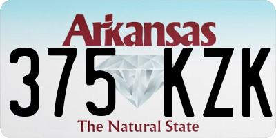 AR license plate 375KZK