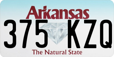 AR license plate 375KZQ
