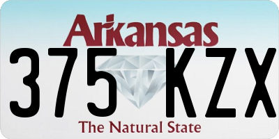 AR license plate 375KZX