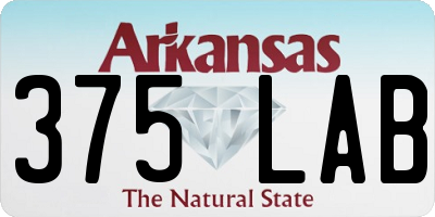 AR license plate 375LAB