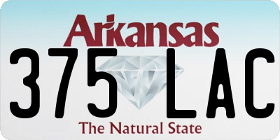 AR license plate 375LAC