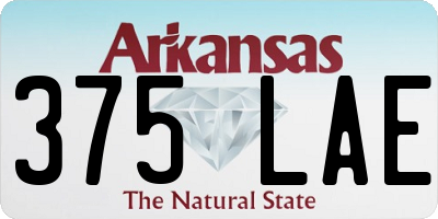 AR license plate 375LAE