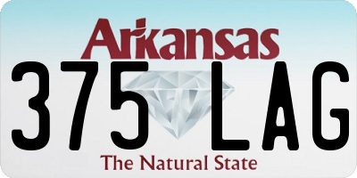 AR license plate 375LAG
