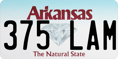 AR license plate 375LAM