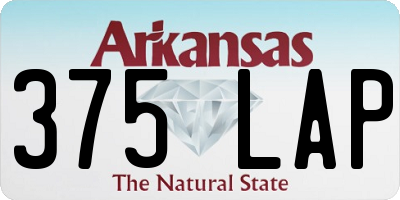 AR license plate 375LAP