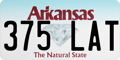 AR license plate 375LAT