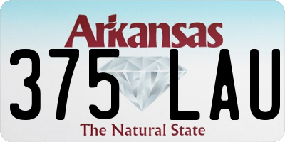 AR license plate 375LAU