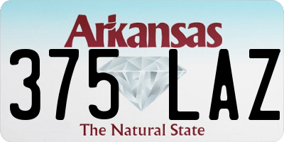 AR license plate 375LAZ