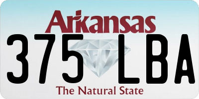 AR license plate 375LBA