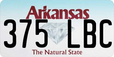 AR license plate 375LBC