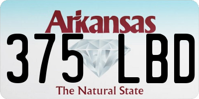AR license plate 375LBD