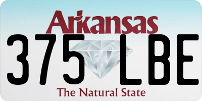 AR license plate 375LBE