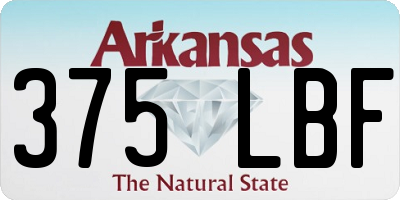 AR license plate 375LBF