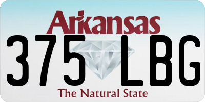 AR license plate 375LBG