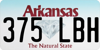 AR license plate 375LBH