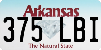 AR license plate 375LBI