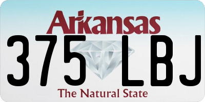 AR license plate 375LBJ