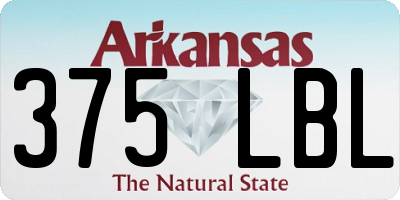 AR license plate 375LBL