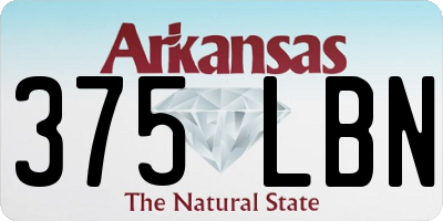 AR license plate 375LBN