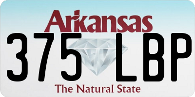 AR license plate 375LBP