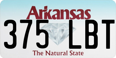 AR license plate 375LBT