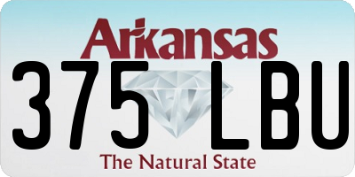 AR license plate 375LBU