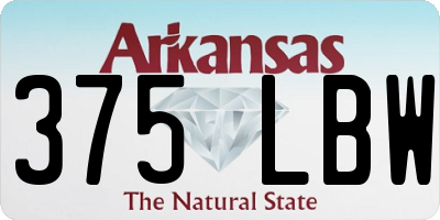 AR license plate 375LBW