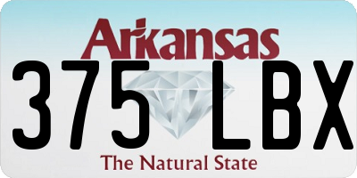 AR license plate 375LBX