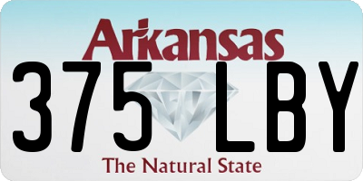 AR license plate 375LBY
