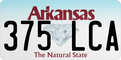 AR license plate 375LCA